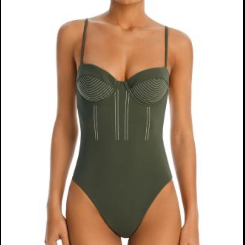 SIMKHAI
Beatrix Bustier One Piece Swimsuit - Picture 2 of 8